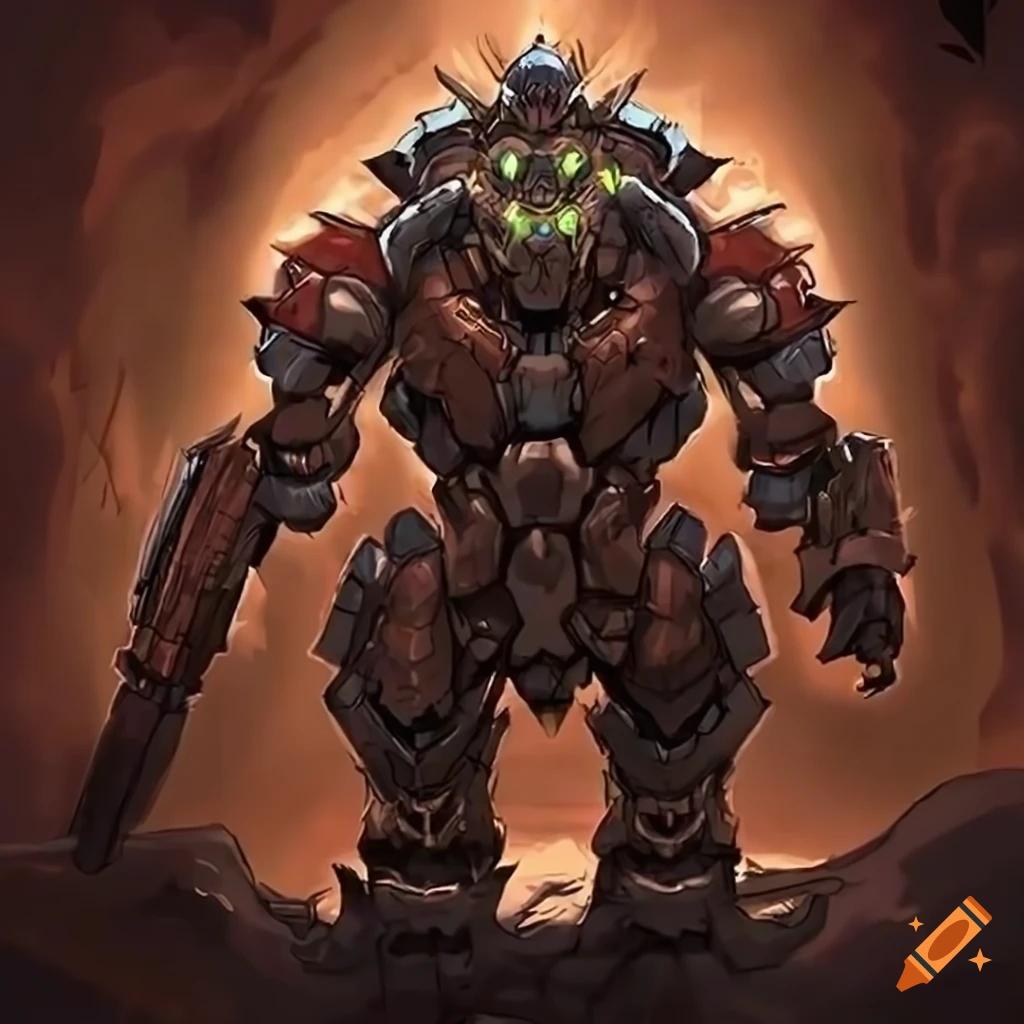 Barbarian anime mech armor