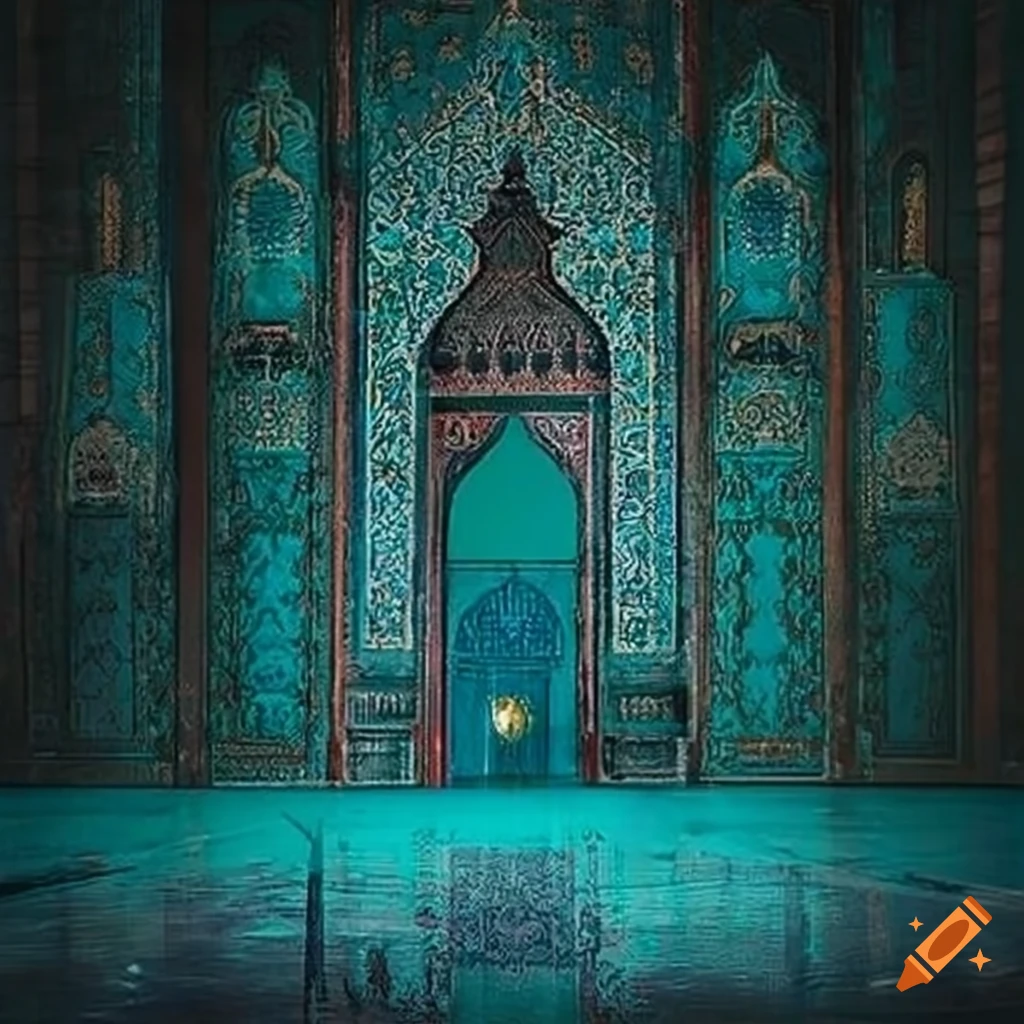 Congrats image for Ramadan with charcoal and turquoise coloring