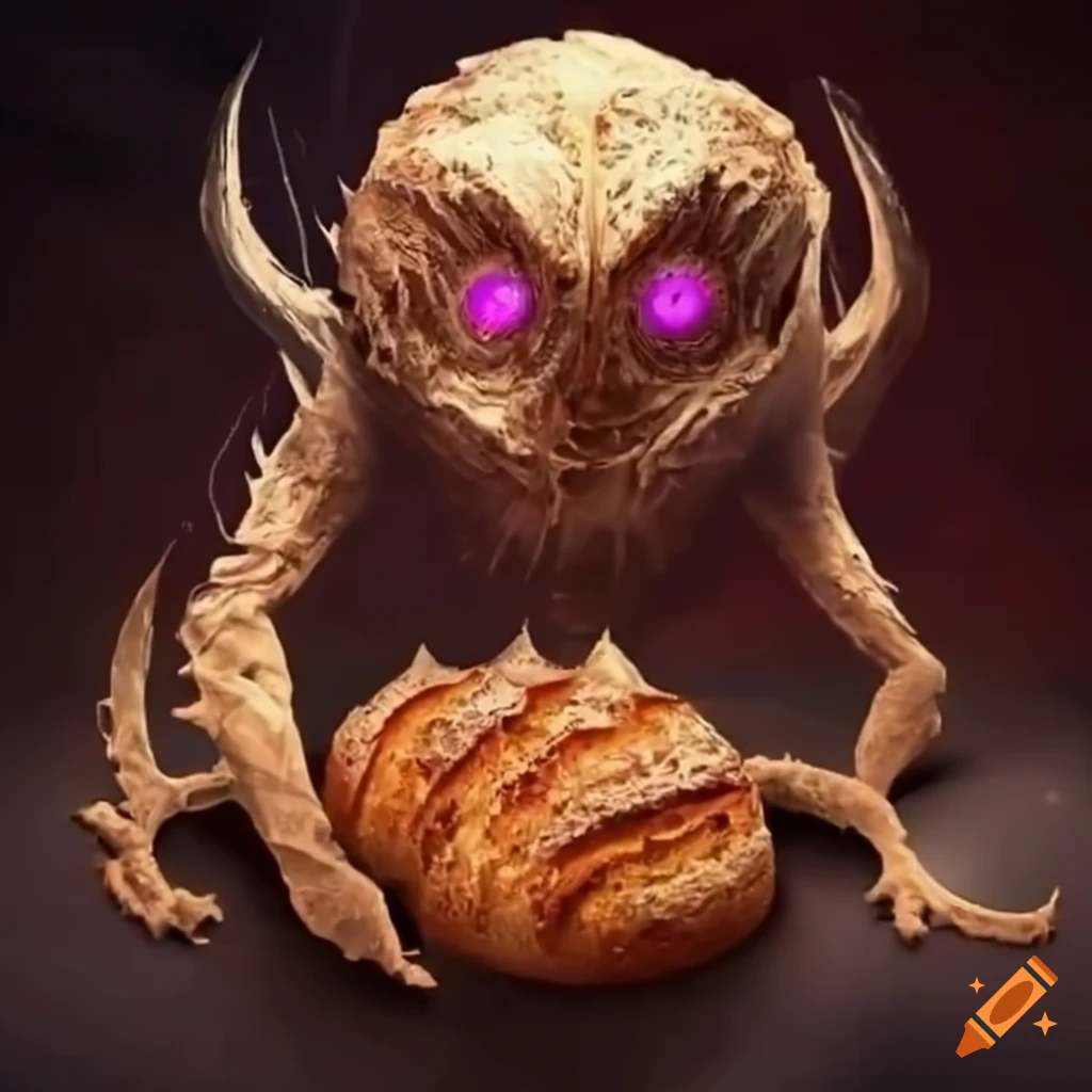 Final boss made of bread with a bread theme