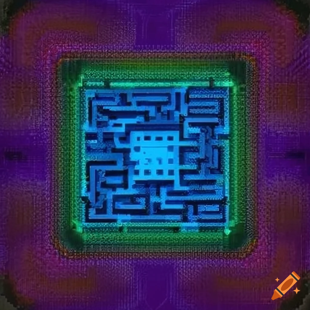 CPU dye maze