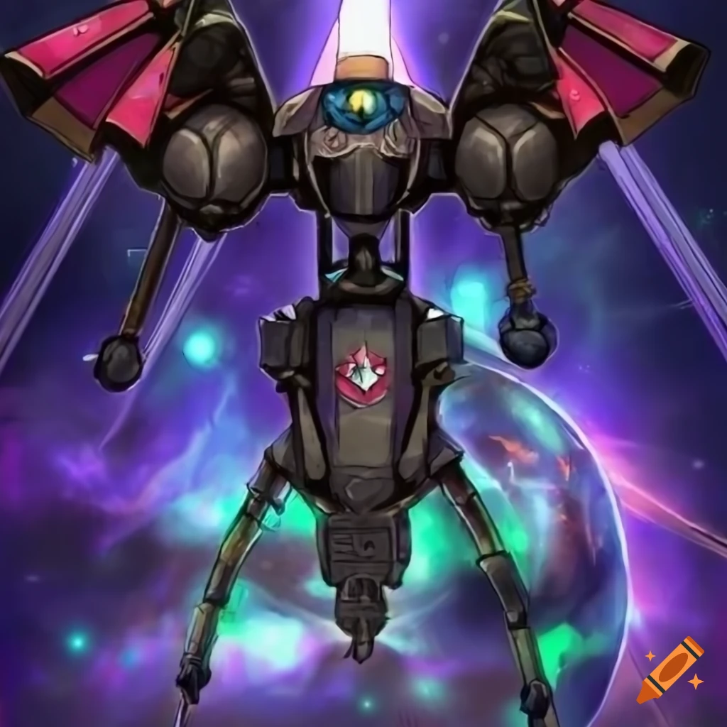 Yu-Gi-Oh art of a Scout spacecraft