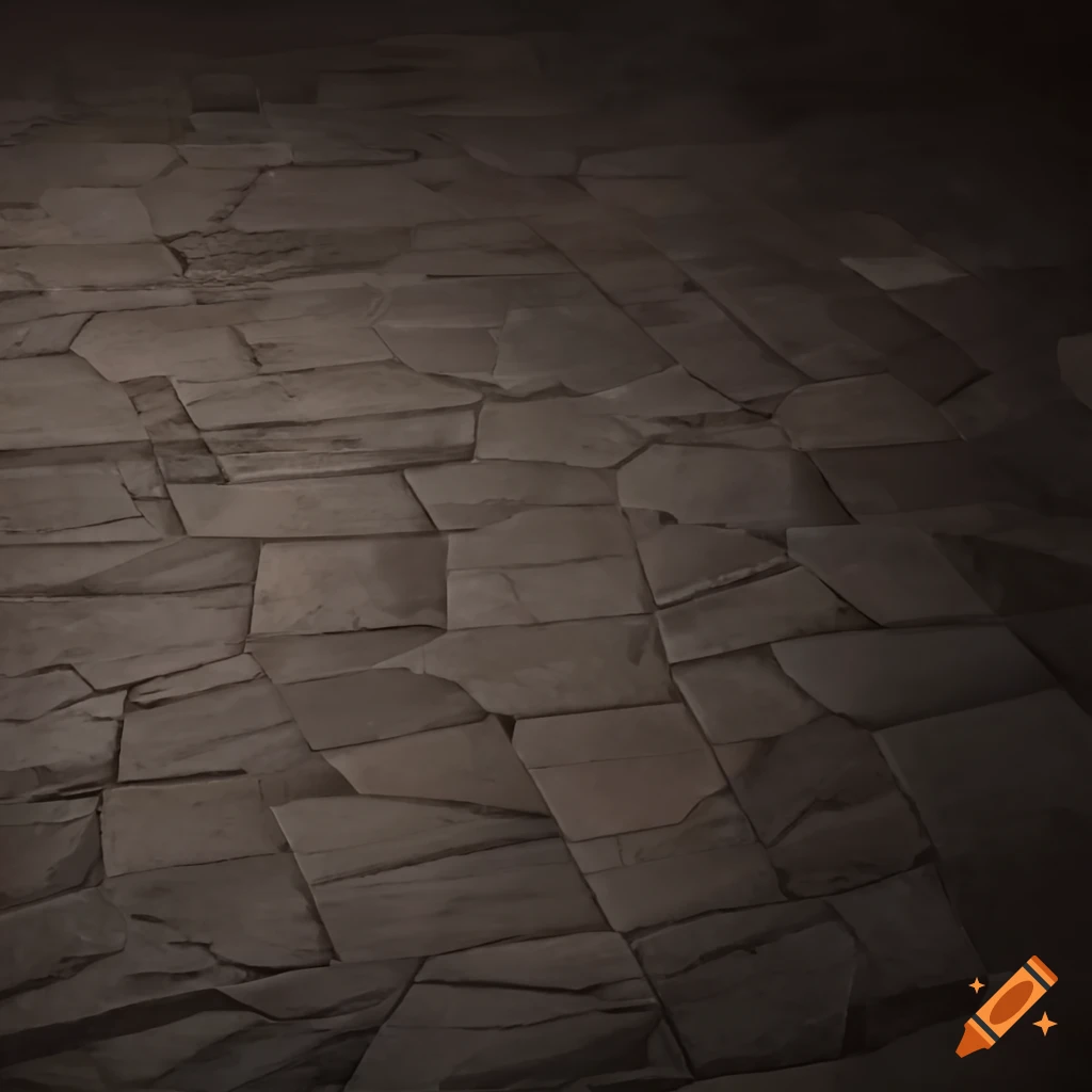Indoor stone tile flooring