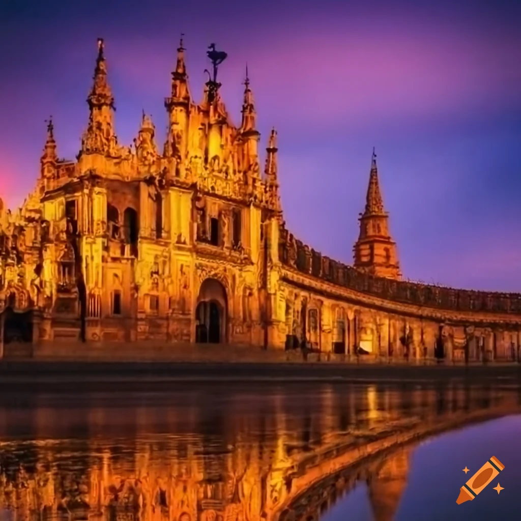 Seville city view on Craiyon