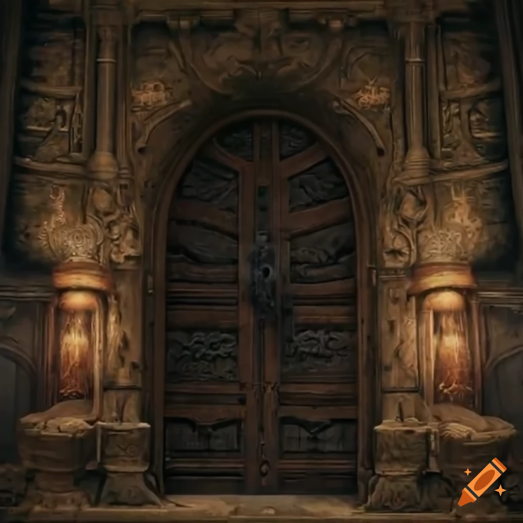 Elden ring castle door on Craiyon