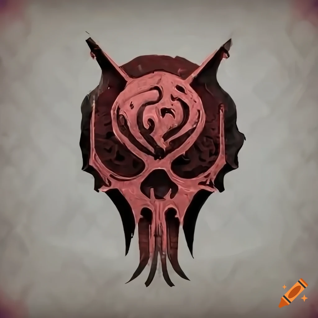 Minimalistic artwork of the nezarec symbol from destiny 2 on Craiyon