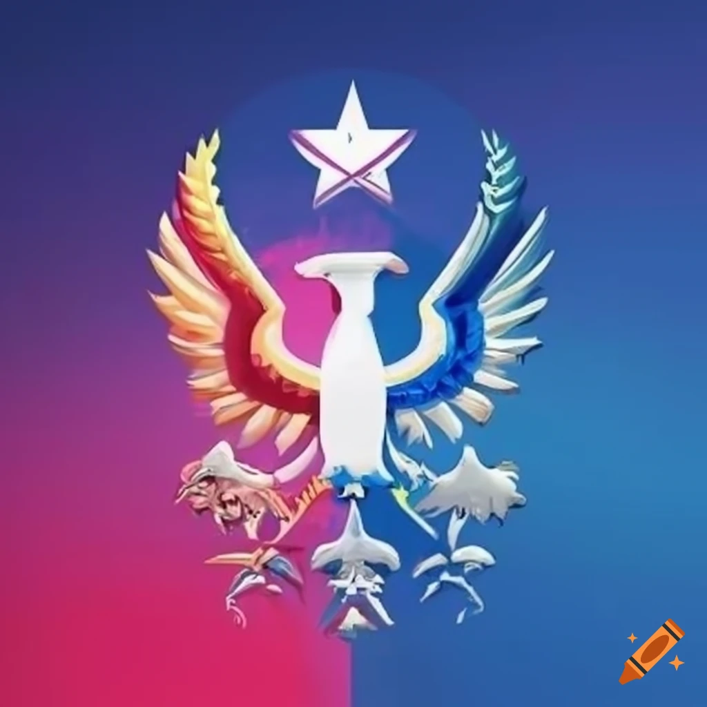Logo representing France with the words 'supremacy unity'