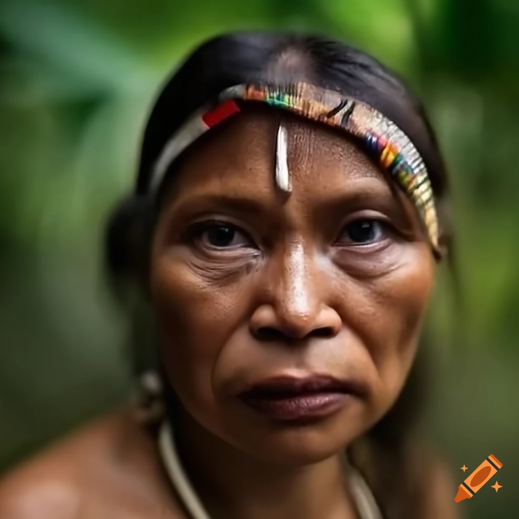 Amazon jungle indigenous peoples on Craiyon