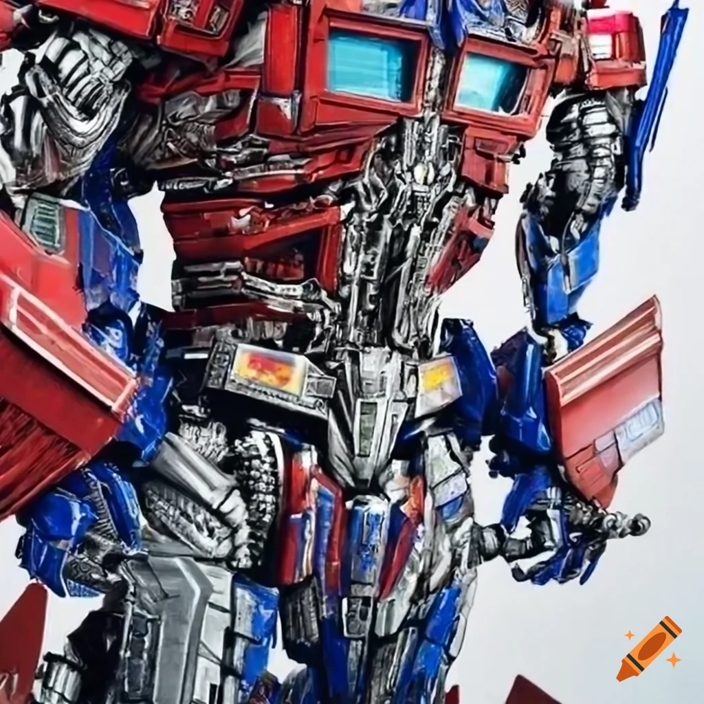 Optimus prime robot character on Craiyon