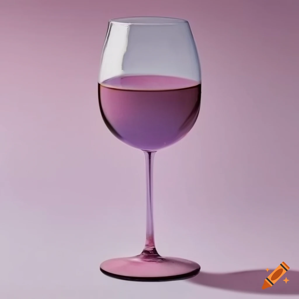 Pastel wine glass with grapes and grape vine on Craiyon