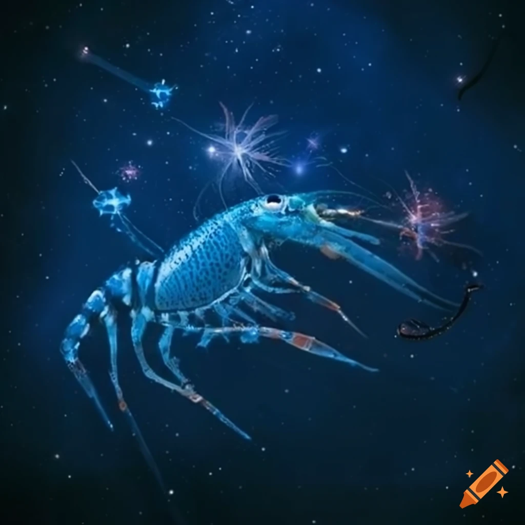 Shrimp zodiac constellation