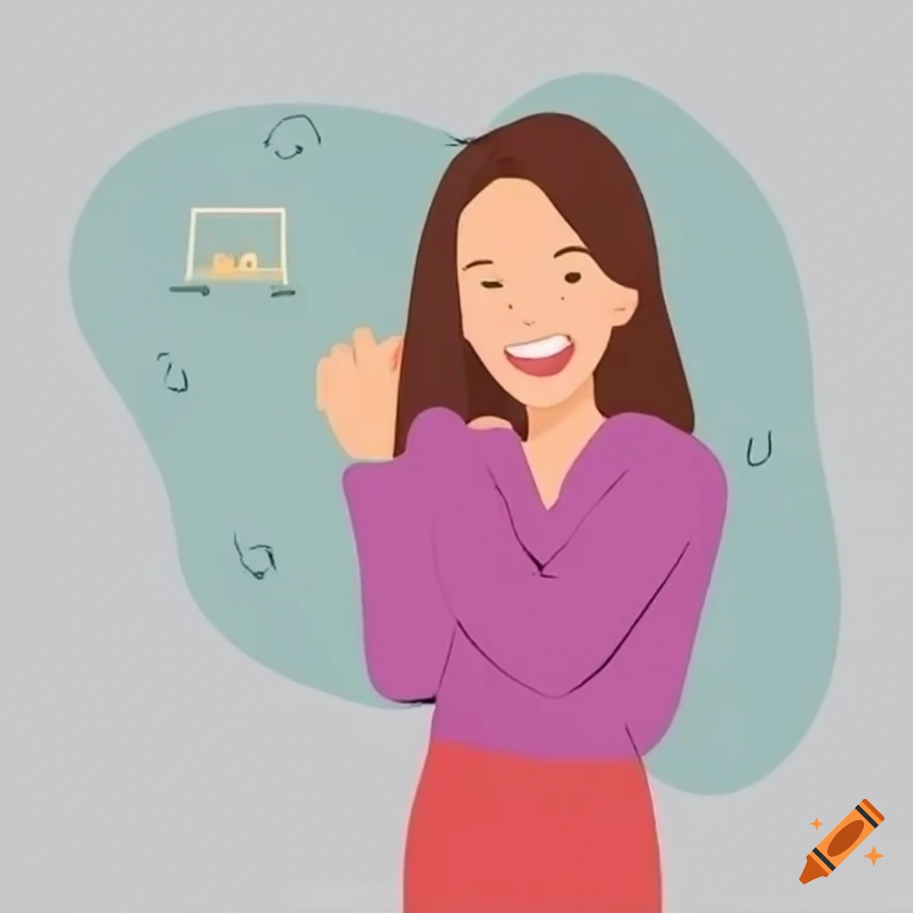 Young woman happy after designing SEO optimized website