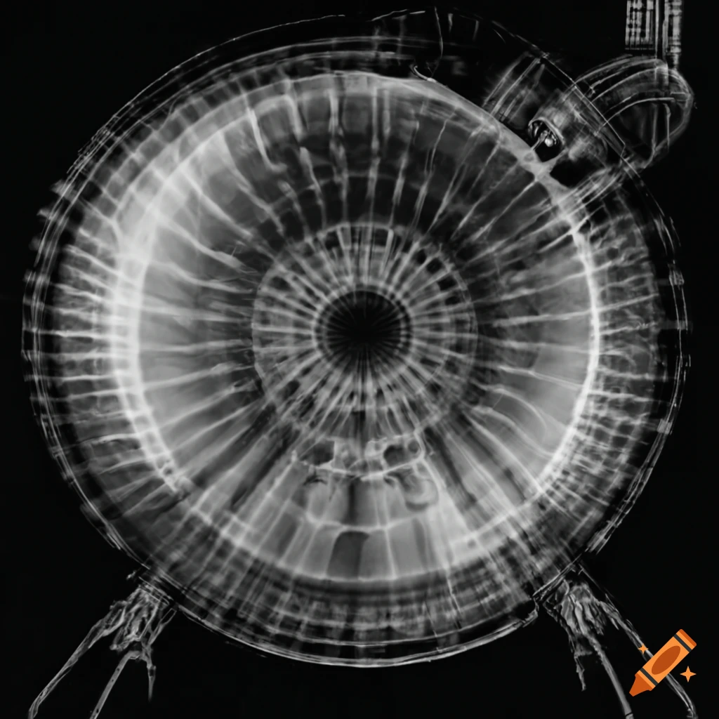 X-ray image of an aeronautics or aerospace part
