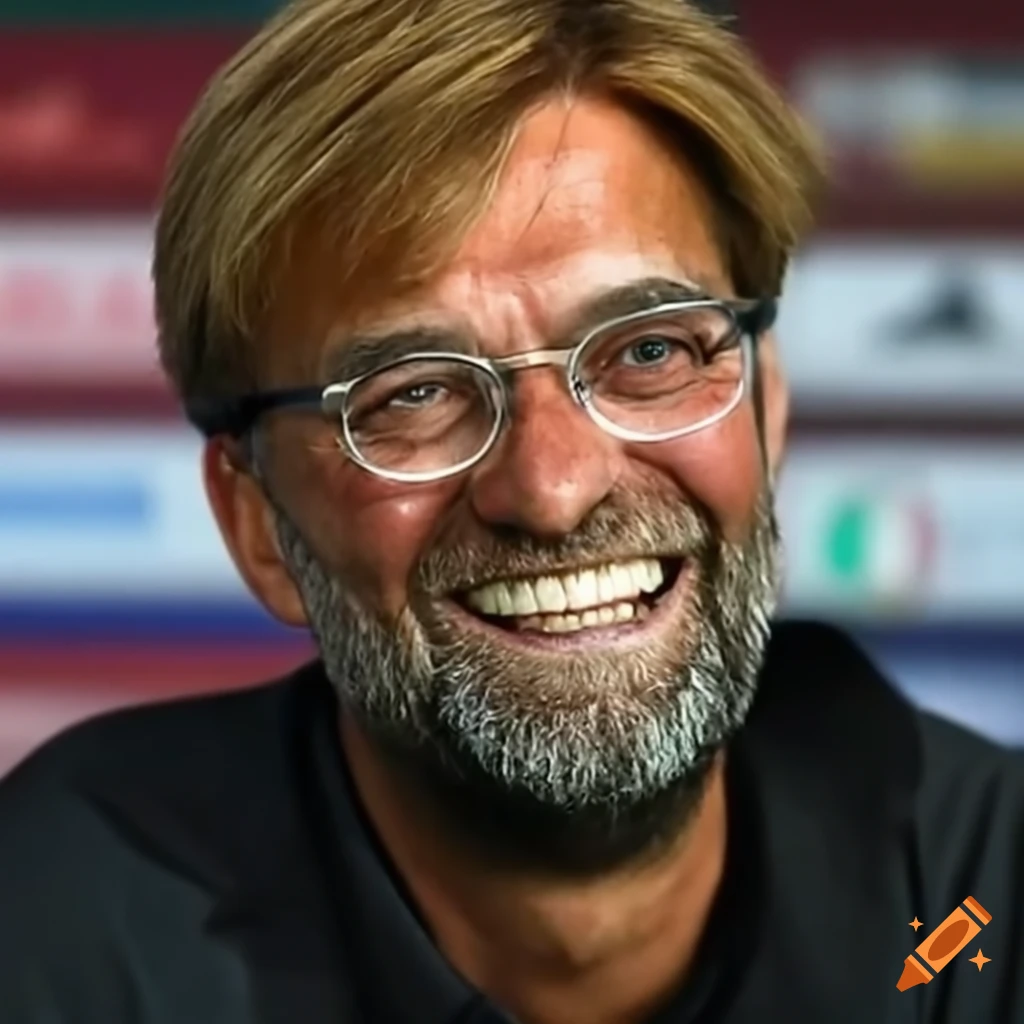 Jurgen Klopp, charismatic football manager giving an intense interview