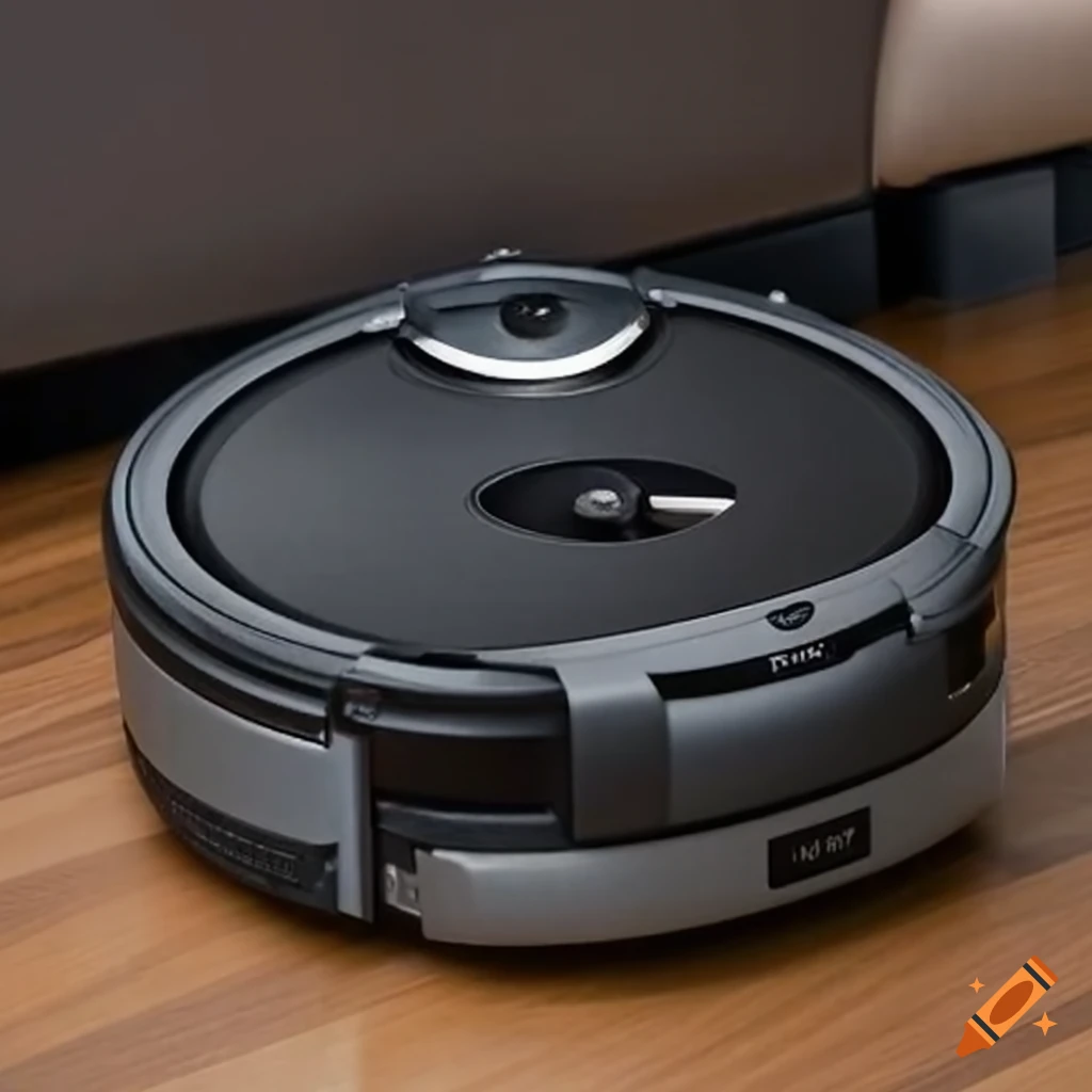 Giant Roomba cleaning the floor