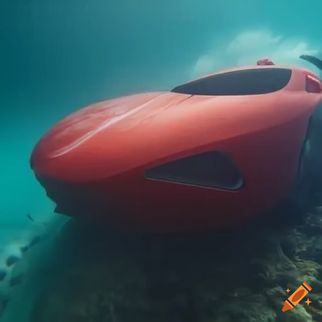 Underwater sports car on Craiyon