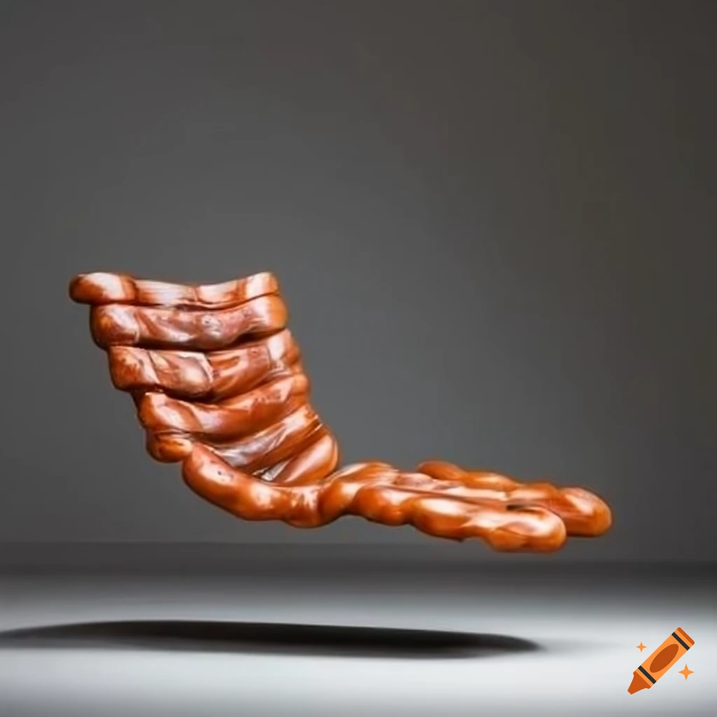 Mies van der rohe chair made of deli meat and pickles on Craiyon