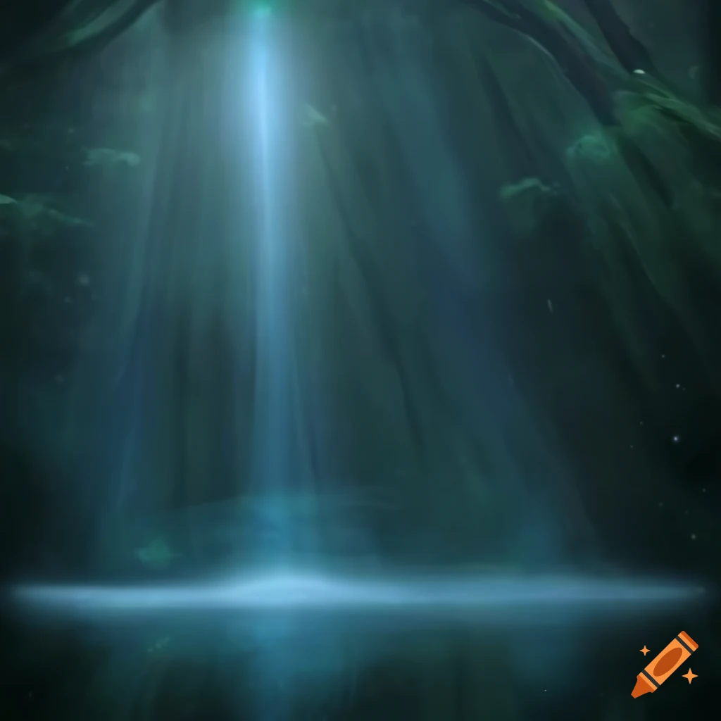 God rays shining on a mountain lake creating a sense of naturalism and awe