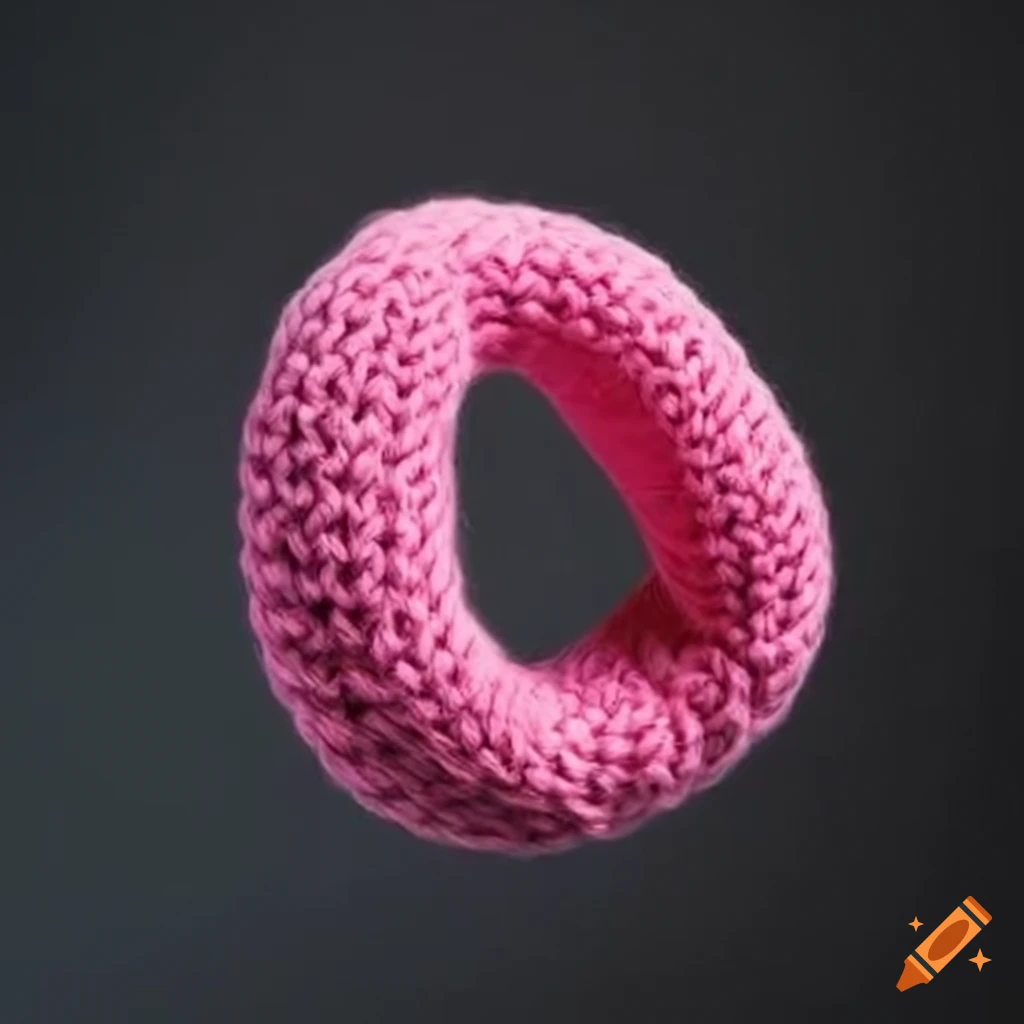 Pink knitted wrist exerciser