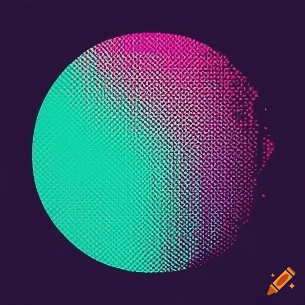 80s pop abstract interface with geometric patterns and negative space