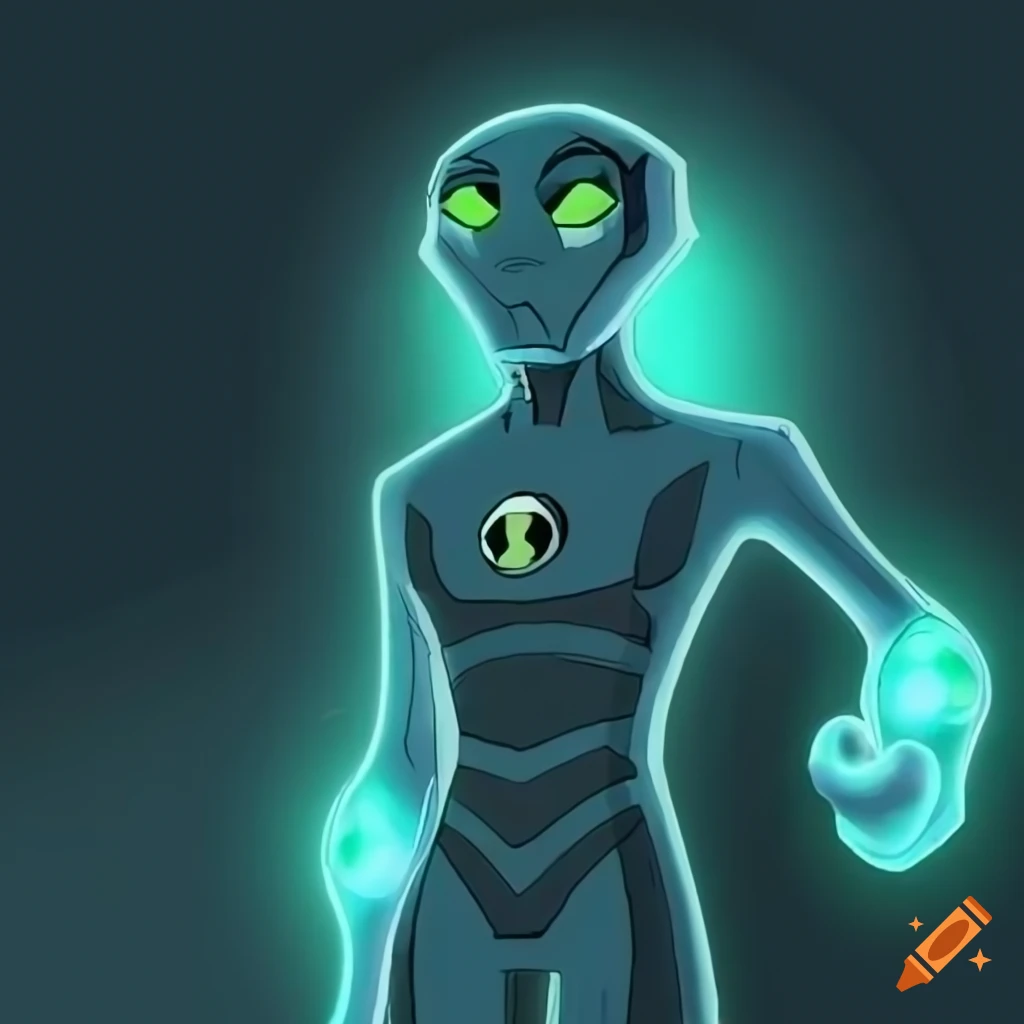 Radiant humanoid alien with luminescent skin and light energy manipulation abilities