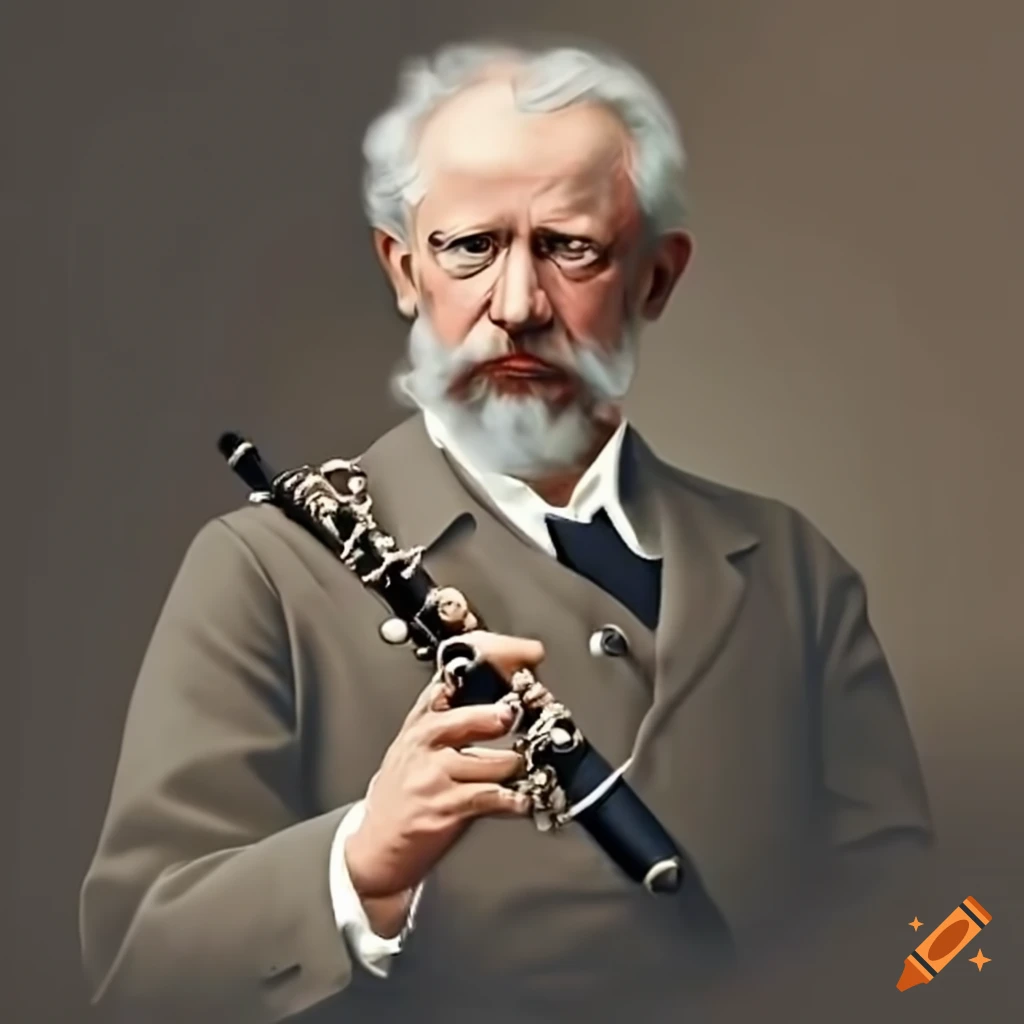 Tchaikovsky playing the clarinet