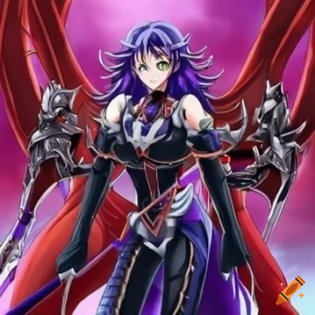 Anime villain with dragon dancer theme