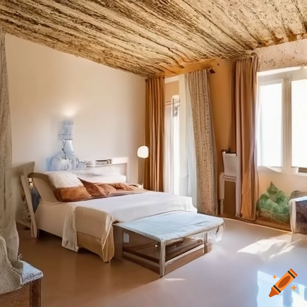 Mediterranean-style room overlooking the Italian Tuscany