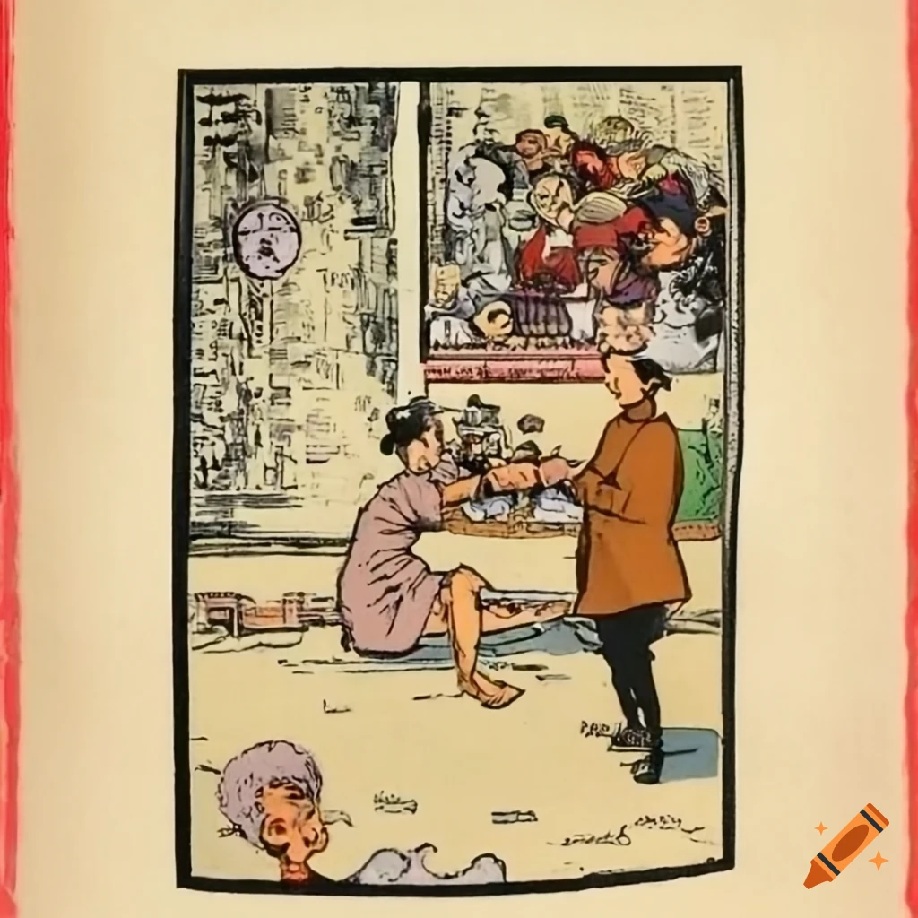 1921 full-color comic strip: 'The Cloud Minders'