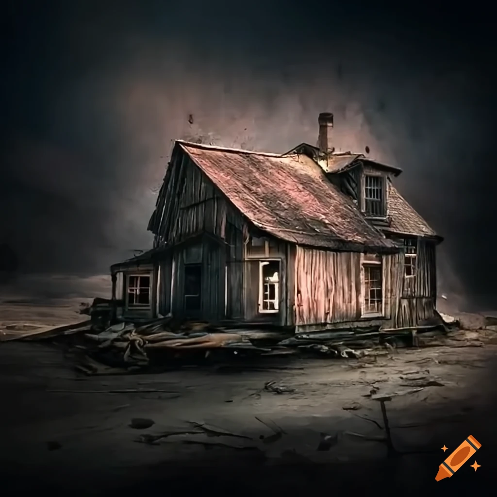 Abandoned house in a state of disrepair