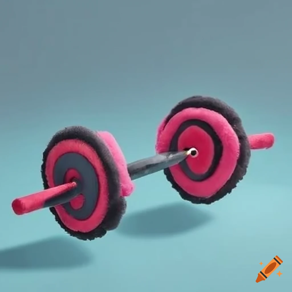 W bar curl with plush and real plate for sports
