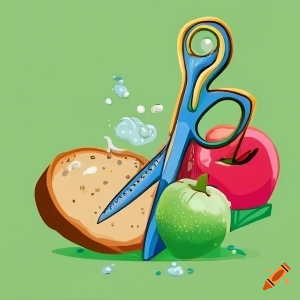 Colorful cartoon illustration of various household items