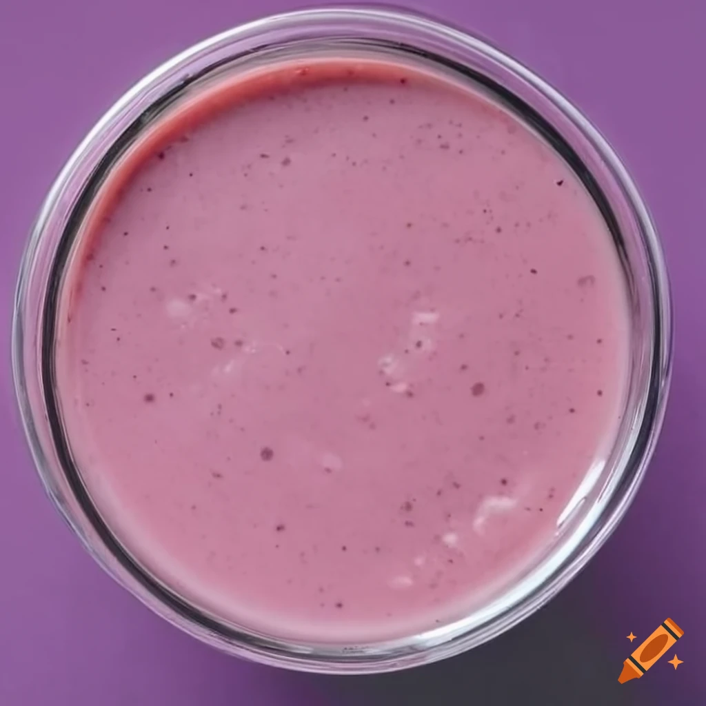 Pink smoothie on pastel background