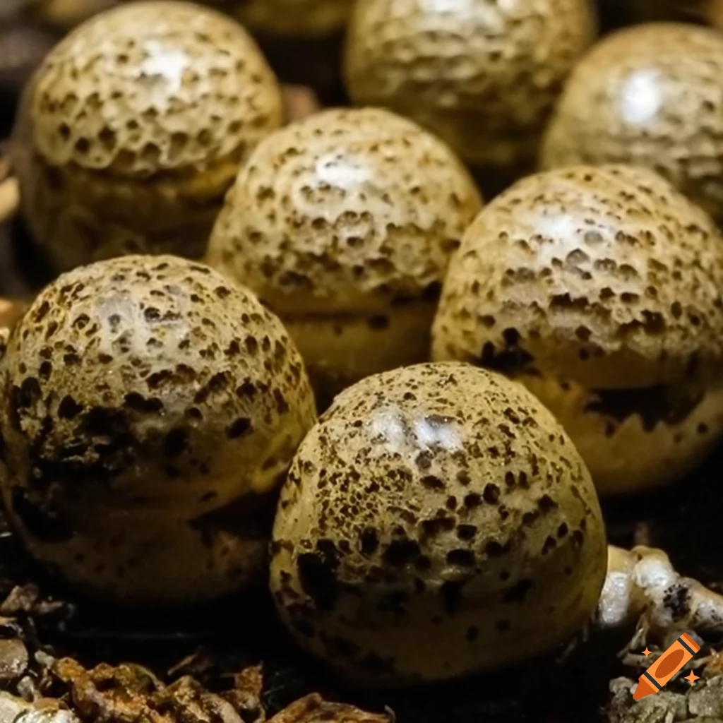 Small crocodile eggs