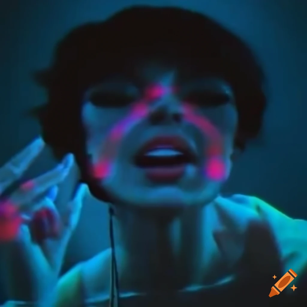 Mysterious dream with '80s-style VHS aesthetic