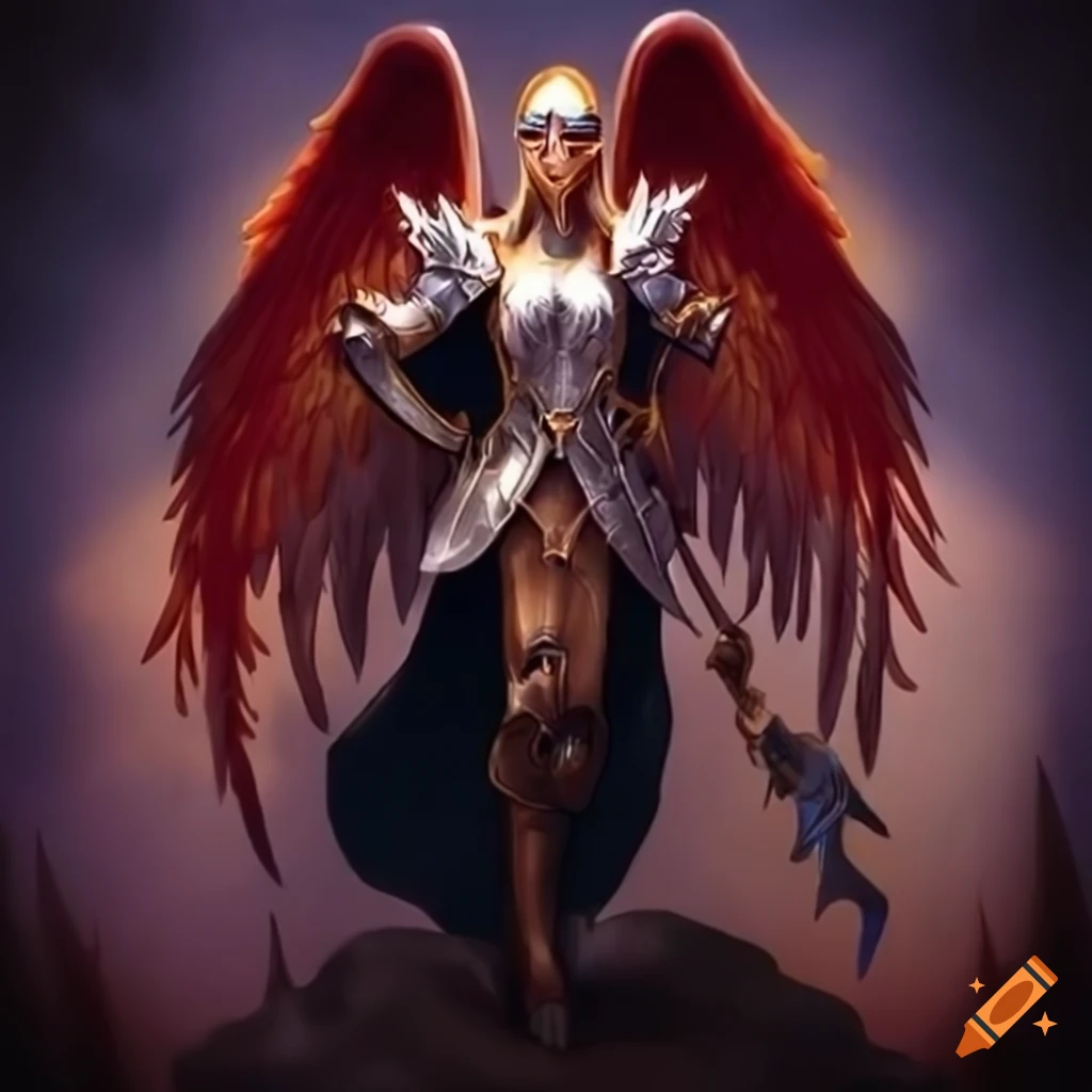 Angel knight on Craiyon