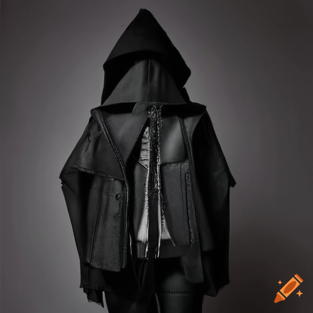Unique avantgarde black asylum strap jacket by jaime valencia jr on