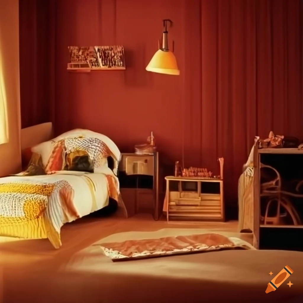 Retro 1980s boys' bedroom on Craiyon