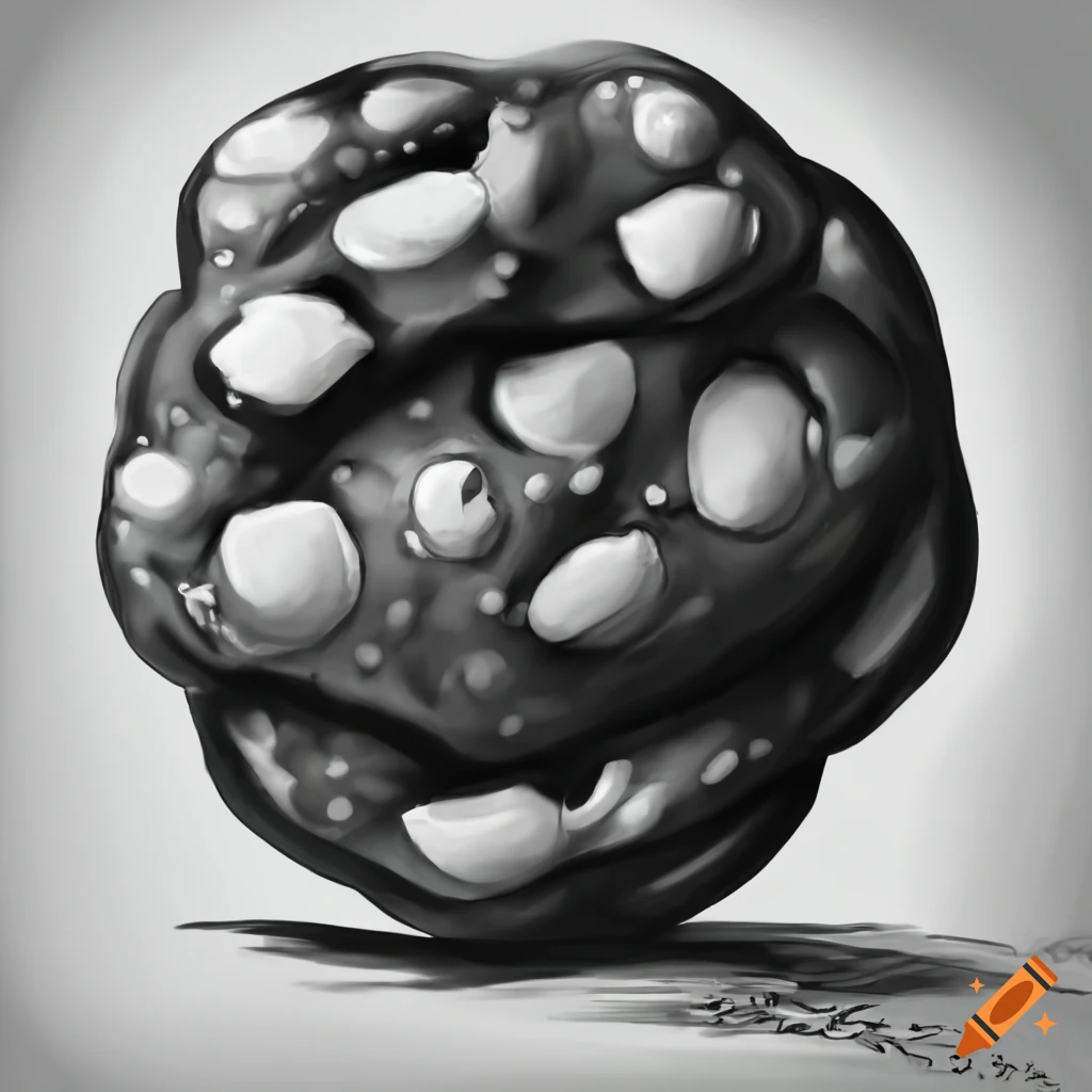 Realistic black and white cookie