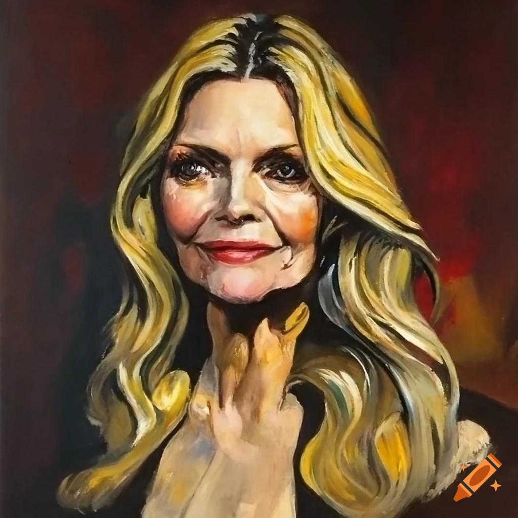 Detailed painting of a woman in a robe with a magical staff in a ...