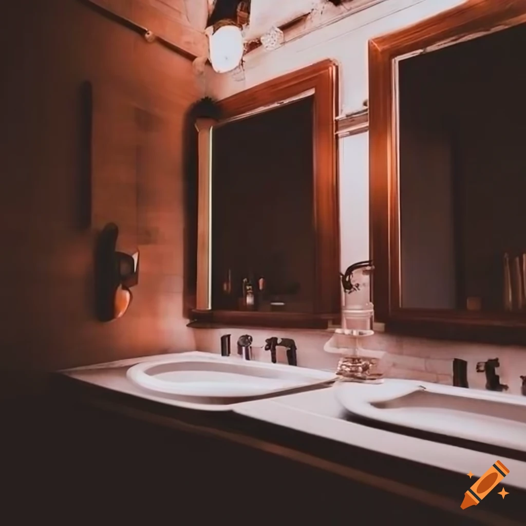 Aesthetic bathroom photography on Craiyon