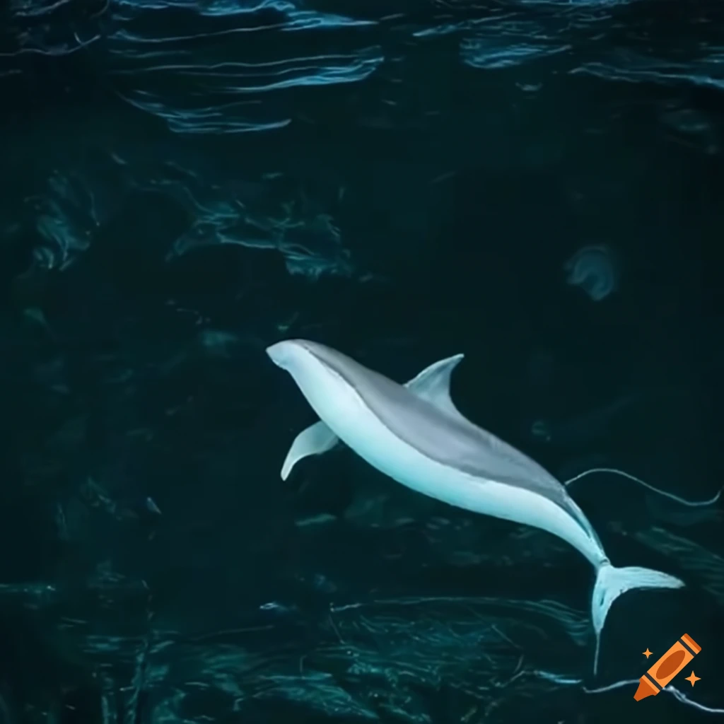 Intelligent dolphin freeing itself from fishing nets with a circuit breaker for environmental preservation