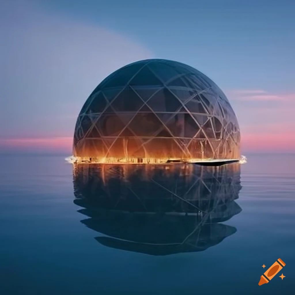 Water-connected dome housing architecture