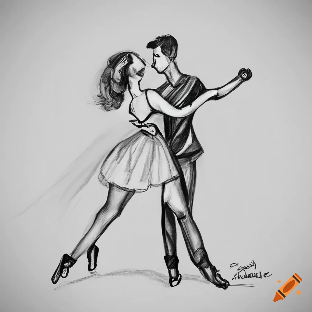 dancing couple sketches by shagatta on DeviantArt