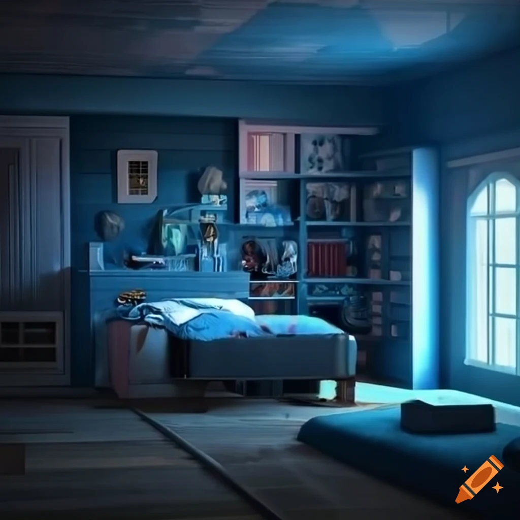 Barn bedroom setup for a gamer boy