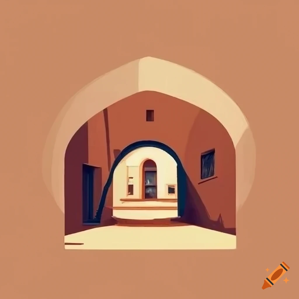 Vernacular architecture alley logo