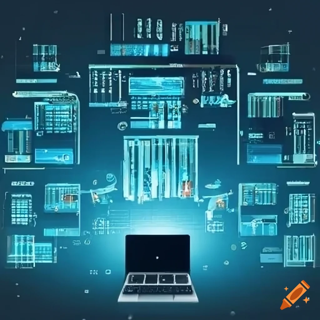 It member monitoring computer systems on Craiyon