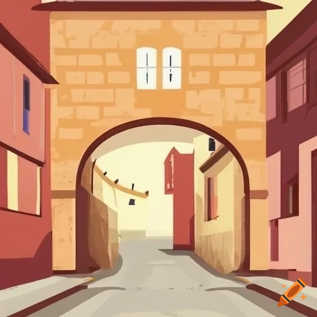 Vernacular architecture alley logo