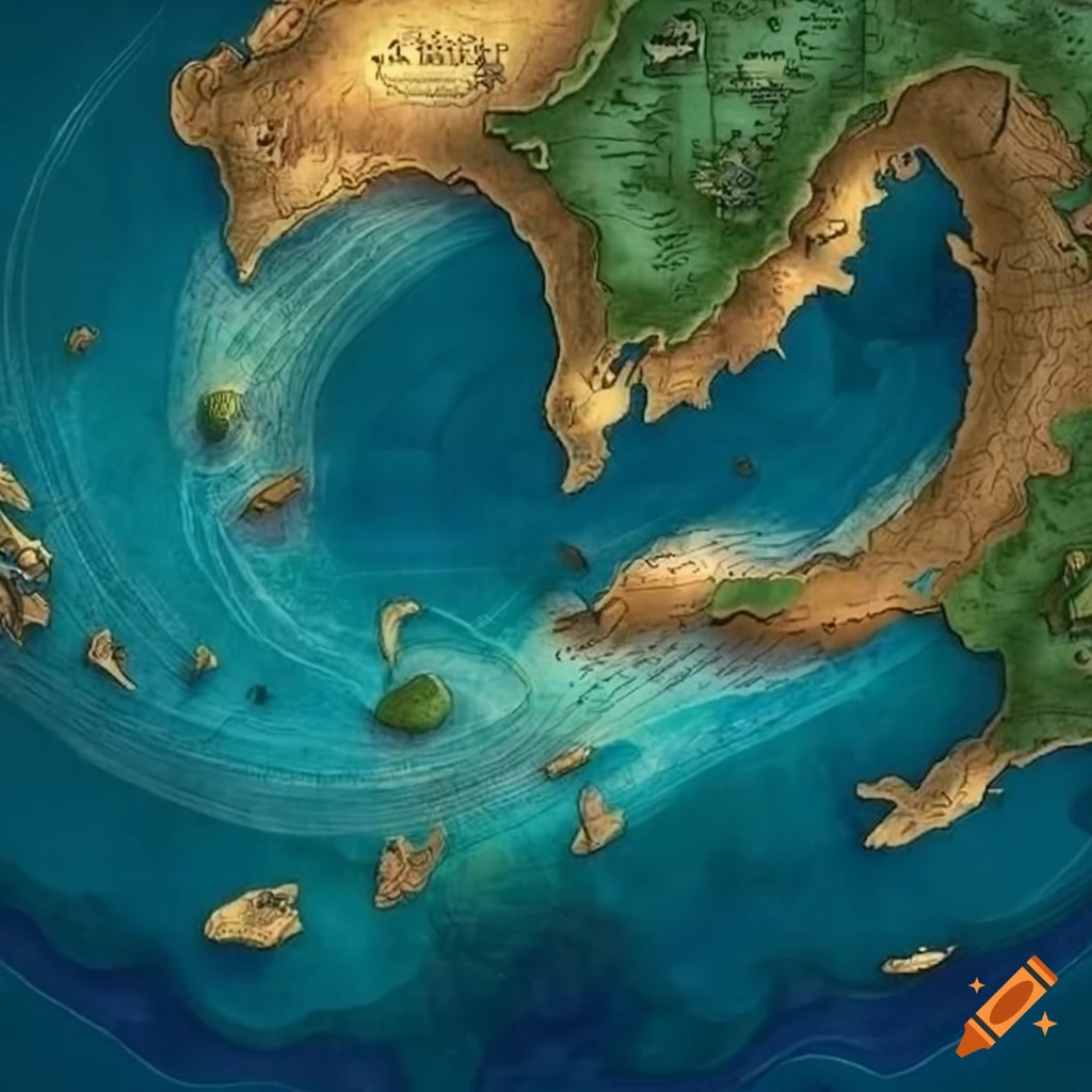Fantasy map showing a continent - Dt Y646GQomvEW4 EnTsQQ.webp