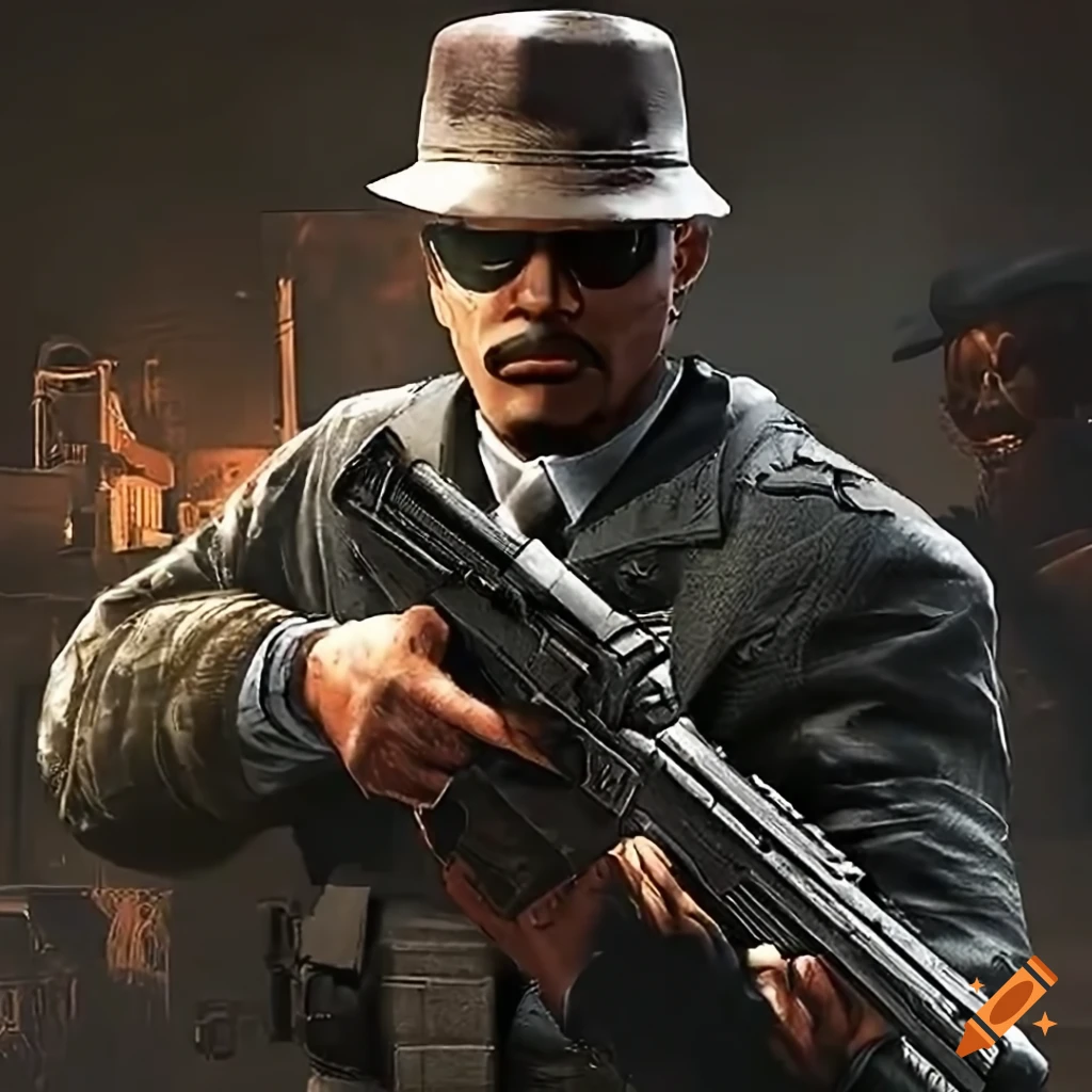 Call of duty gangster warfare game on Craiyon