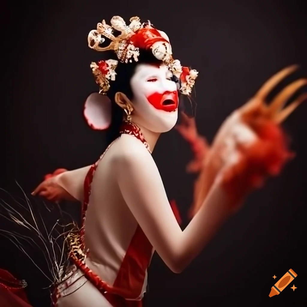 Nihon Buyo Traditional Dance with crab claws
